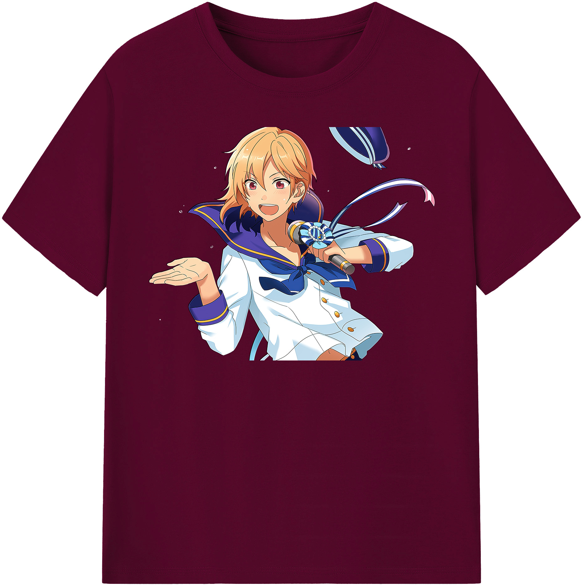 （画像用） あんさんぶるスターズ! Ensemble Stars レディースカジュアルプリントTシャツ（綿100％）